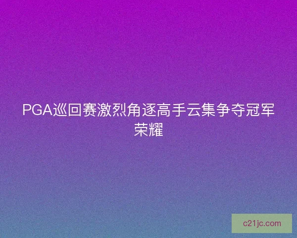 PGA巡回赛激烈角逐高手云集争夺冠军荣耀